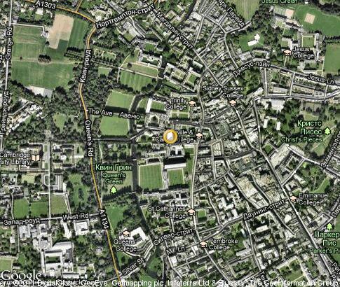 map: University of Cambridge