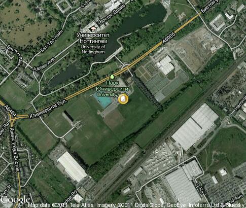 map: University of Nottingham