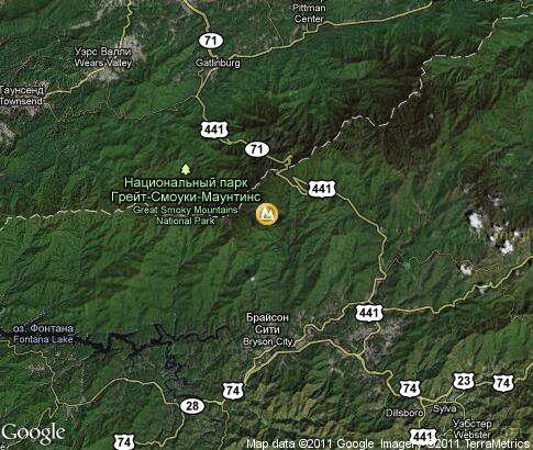 map: Great Smoky Mountains